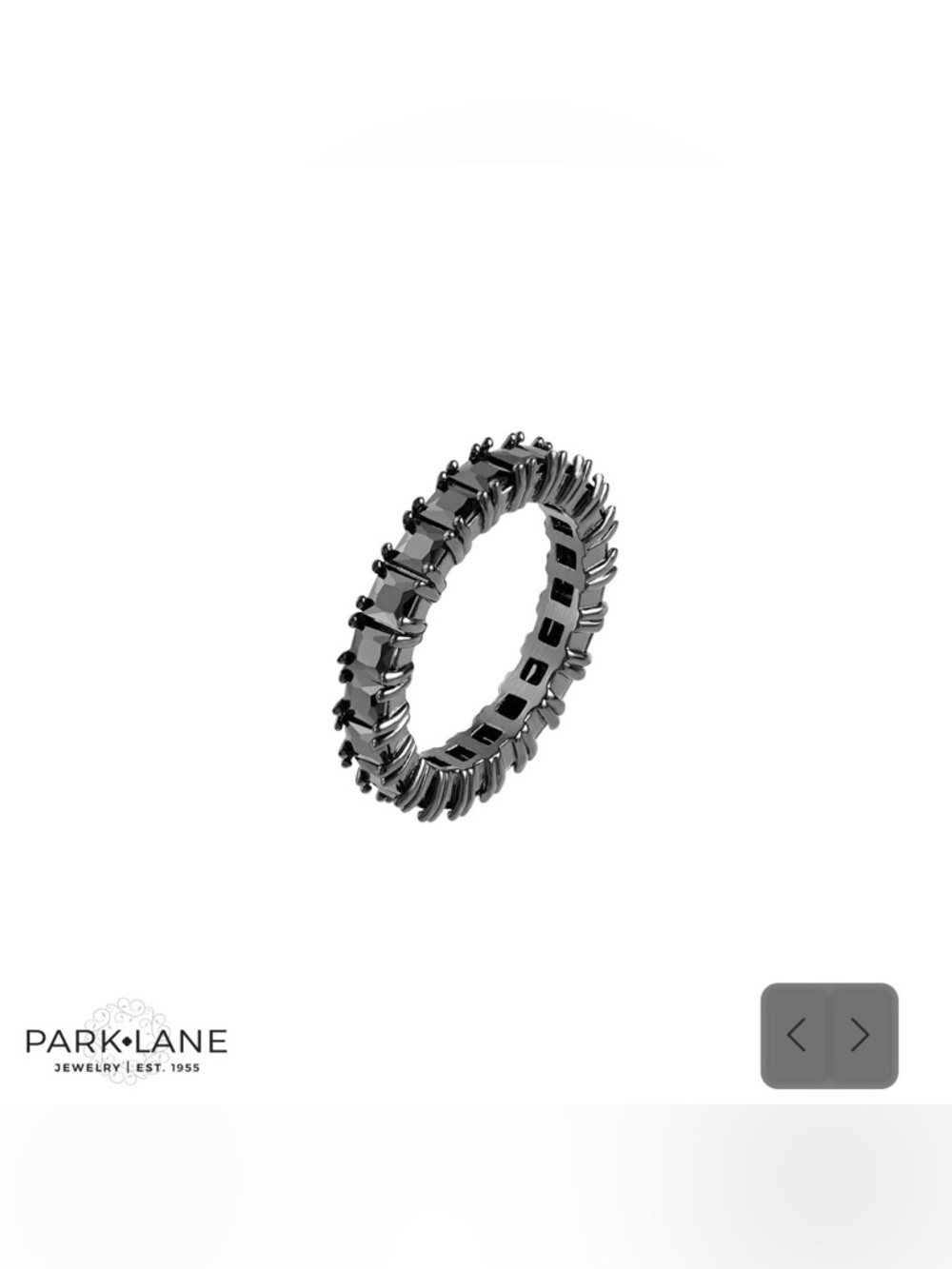 Park Lane “Josie” Ring in Jet! Size 8!! BNIB!!!